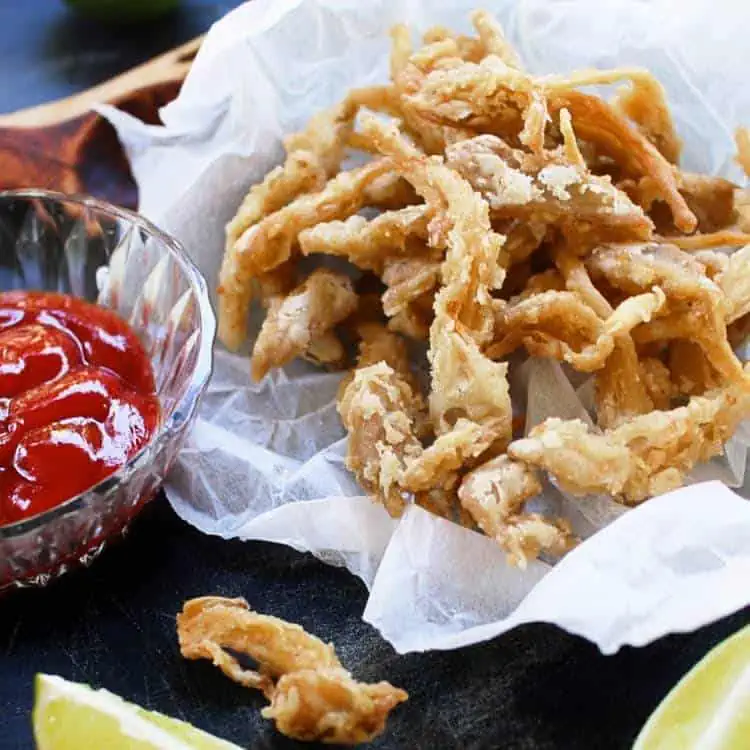 deep fried vegan calamari