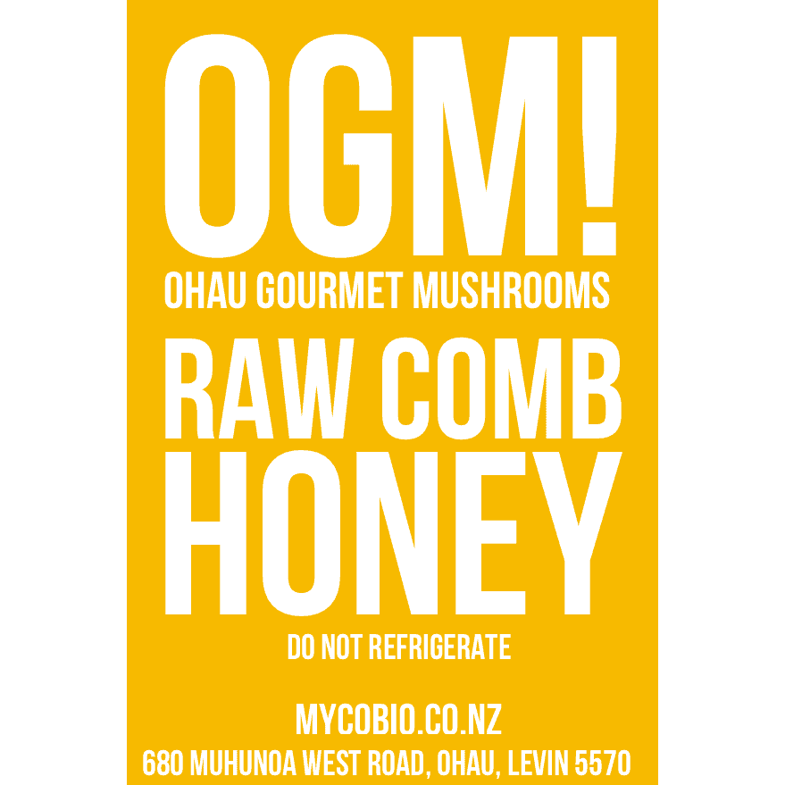 Raw NZ Honey comb label