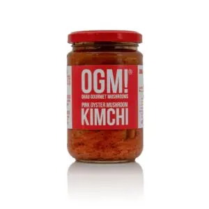 Kimchi made from Pink Oyster Mushrooms