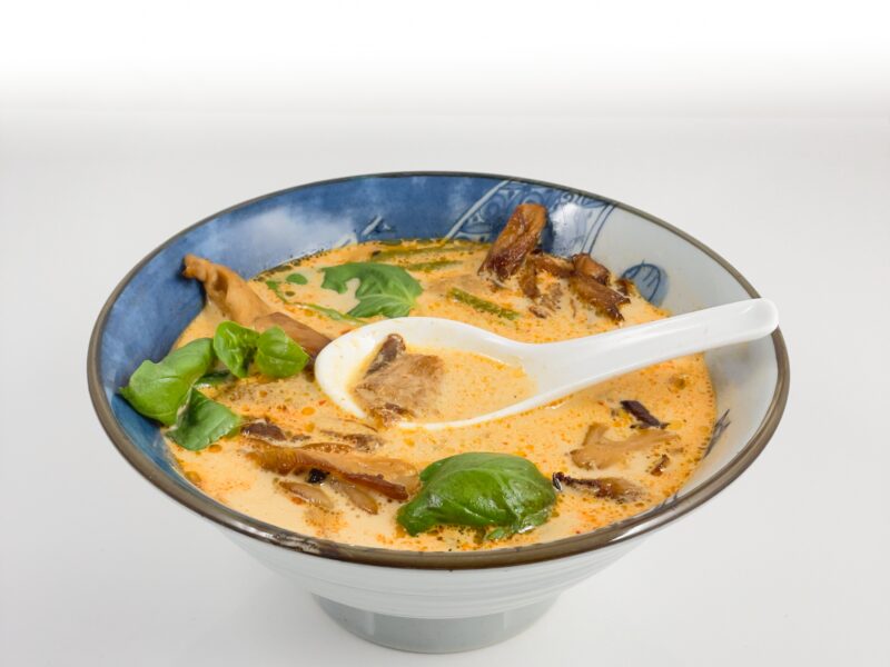 Thai Coconut and Oyster Mushroom Soup