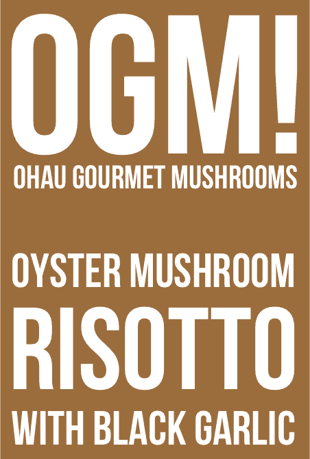 Oyster Mushroom Risotto with Black Garlic