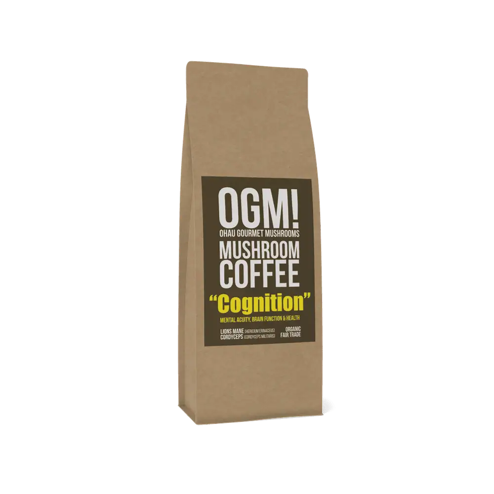 Cognition mushroom coffee with lions mane and cordyceps