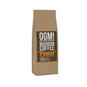 Power mushroom coffee with reishi cordyceps and chaga