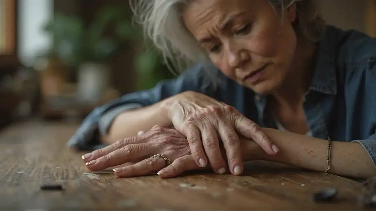 a woman using reishi helping inflammation due to Rheumatoid Arthritis