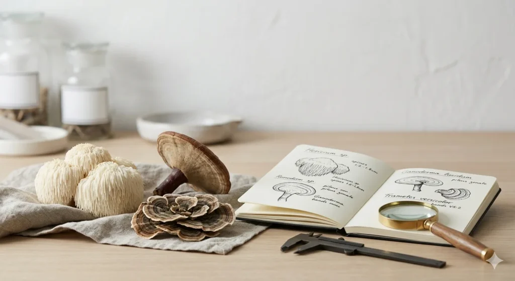 medical mushroom being used in pharmacopoeia