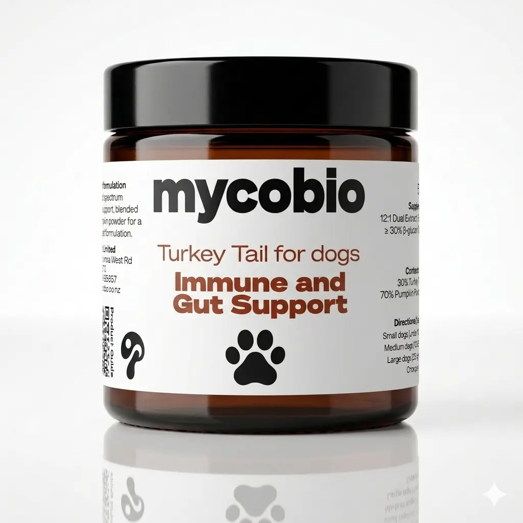 Turkey tail for dogs immune and gut support