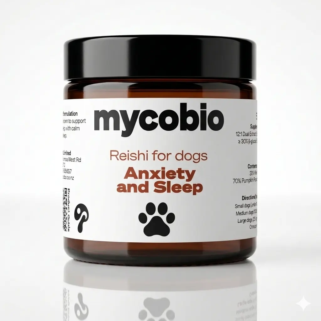 Reishi for dogs targeting anxiety, stress and sleep
